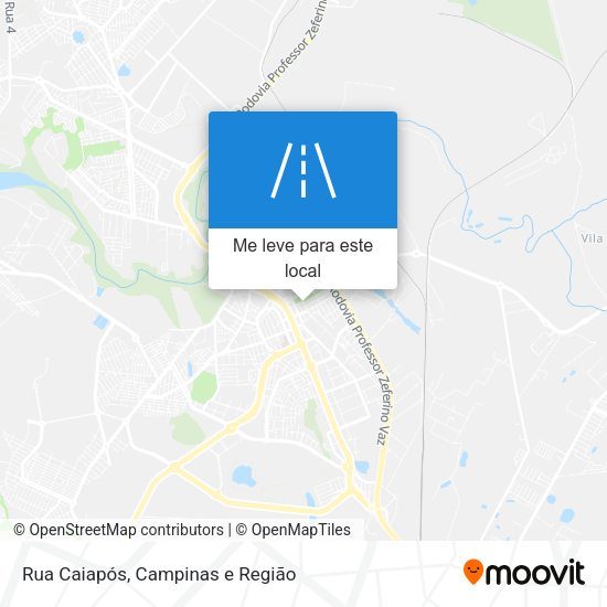 Rua Caiapós mapa