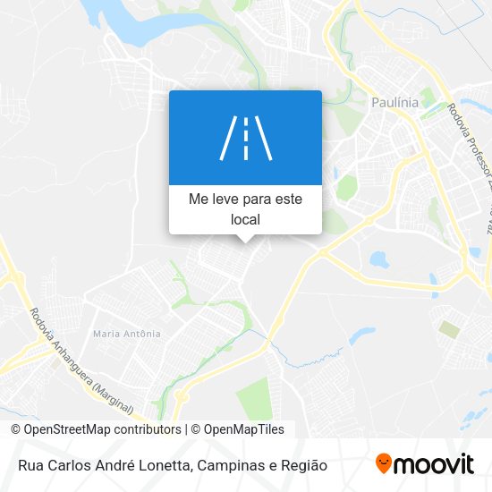 Rua Carlos André Lonetta mapa