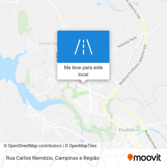 Rua Carlos Nemézio mapa