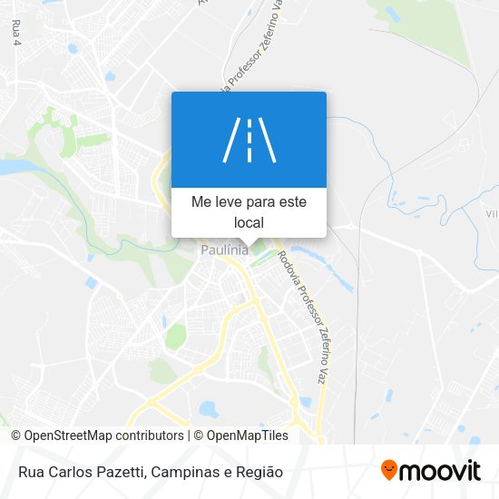 Rua Carlos Pazetti mapa