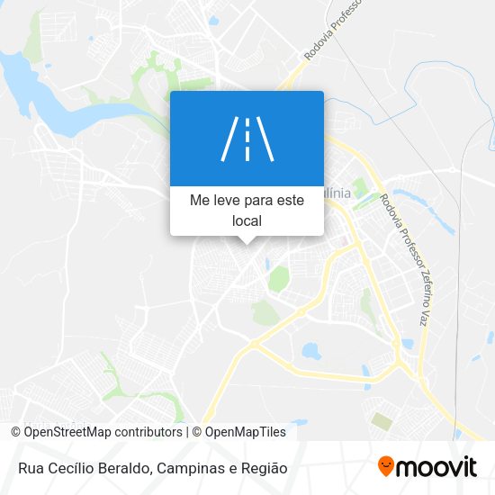 Rua Cecílio Beraldo mapa