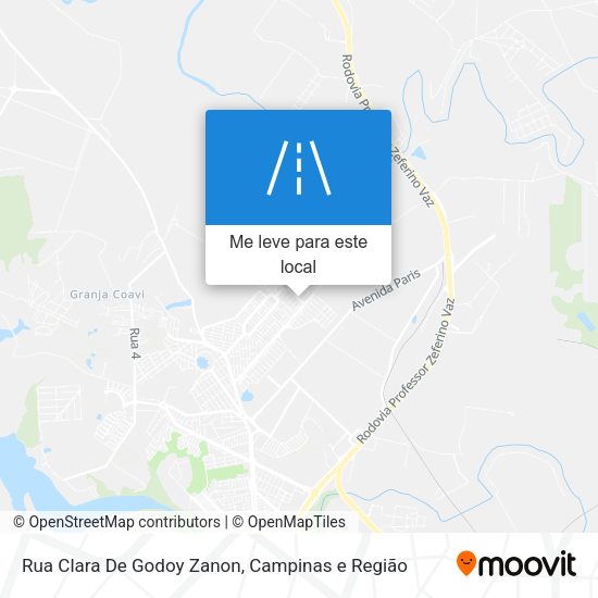 Rua Clara De Godoy Zanon mapa