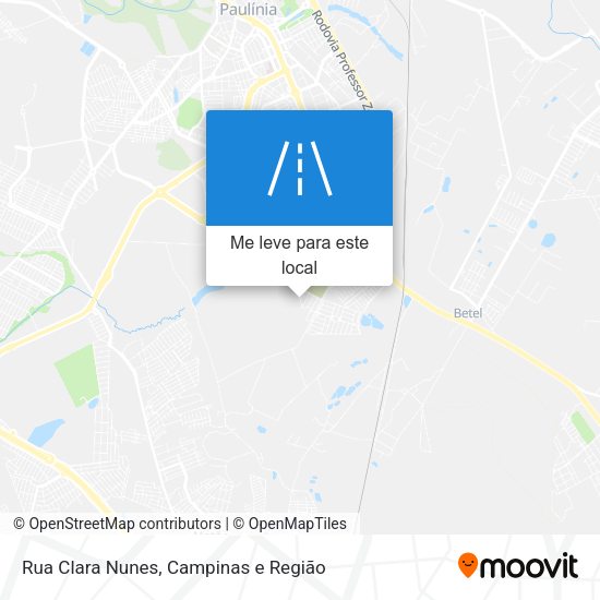 Rua Clara Nunes mapa