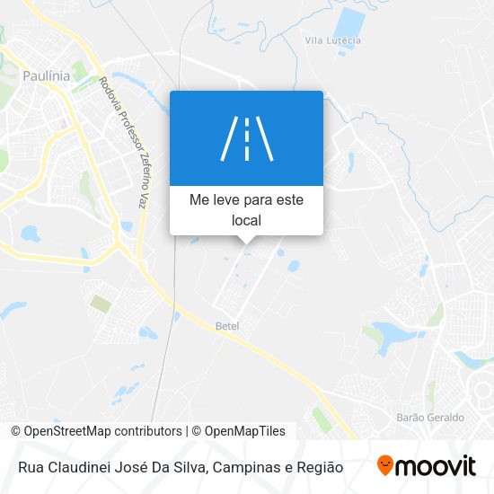 Rua Claudinei José Da Silva mapa