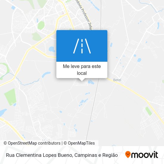 Rua Clementina Lopes Bueno mapa