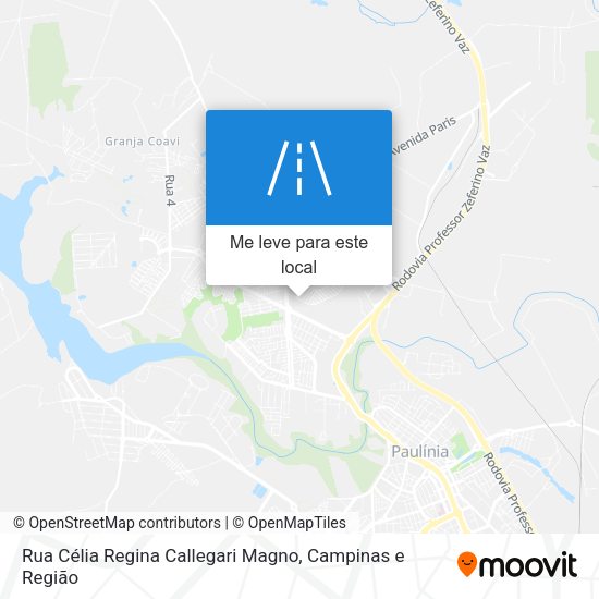 Rua Célia Regina Callegari Magno mapa