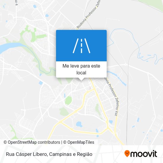 Rua Cásper Líbero mapa