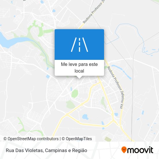 Rua Das Violetas mapa