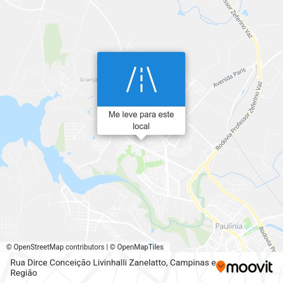 Rua Dirce Conceição Livinhalli Zanelatto mapa