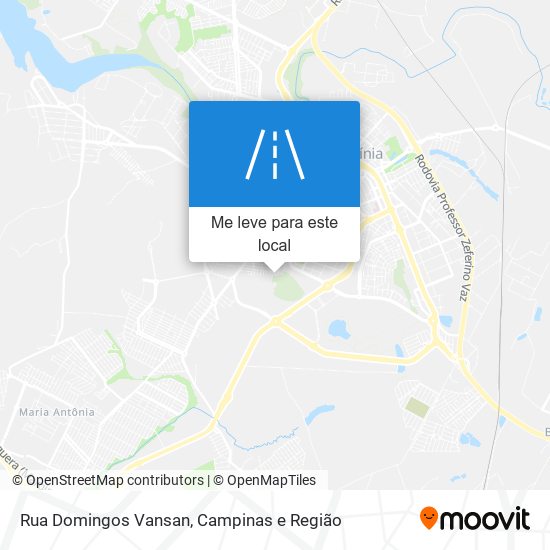 Rua Domingos Vansan mapa