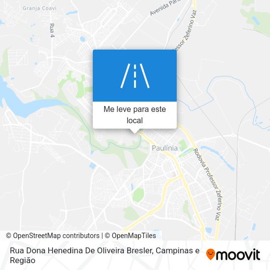 Rua Dona Henedina De Oliveira Bresler mapa