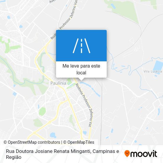 Rua Doutora Josiane Renata Minganti mapa