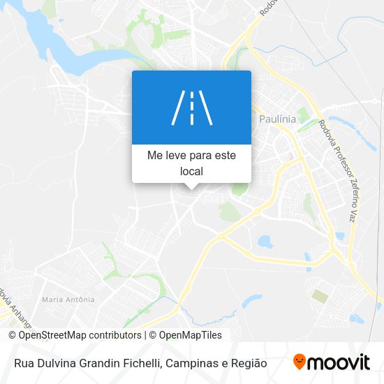 Rua Dulvina Grandin Fichelli mapa