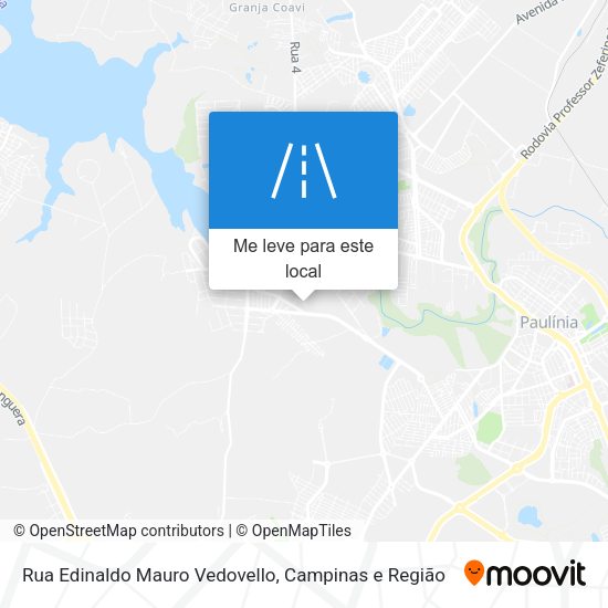 Rua Edinaldo Mauro Vedovello mapa