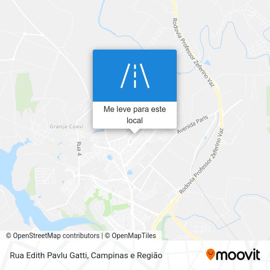 Rua Edith Pavlu Gatti mapa