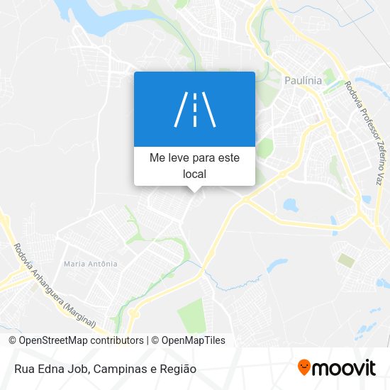 Rua Edna Job mapa
