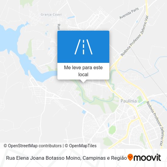 Rua Elena Joana Botasso Moino mapa