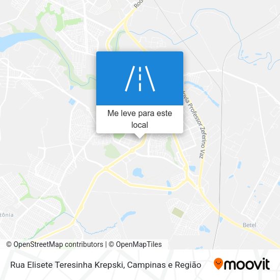 Rua Elisete Teresinha Krepski mapa