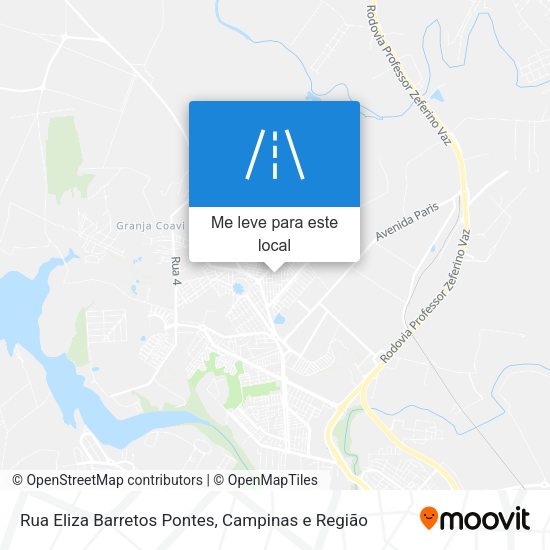 Rua Eliza Barretos Pontes mapa