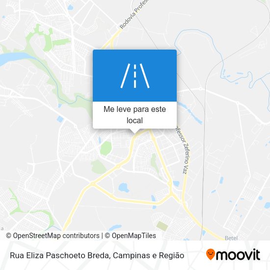 Rua Eliza Paschoeto Breda mapa