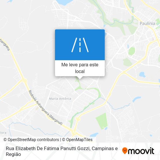 Rua Elizabeth De Fátima Panutti Gozzi mapa