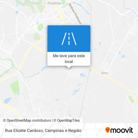 Rua Elizete Cardoso mapa