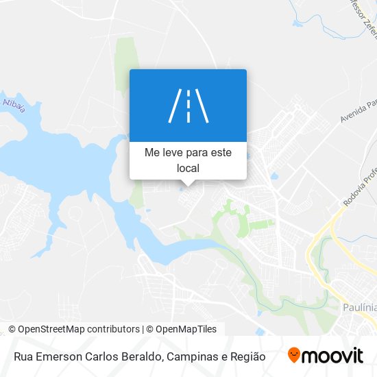 Rua Emerson Carlos Beraldo mapa