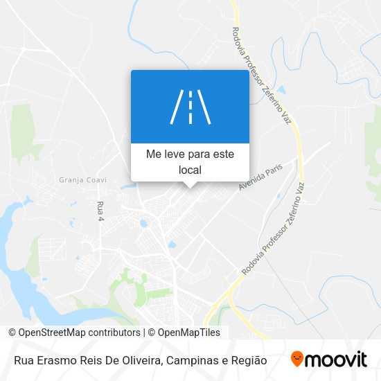 Rua Erasmo Reis De Oliveira mapa