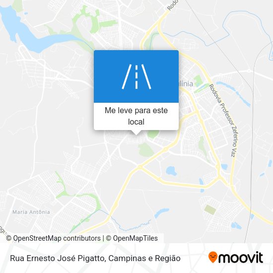 Rua Ernesto José Pigatto mapa