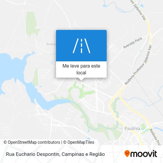 Rua Euchario Despontin mapa