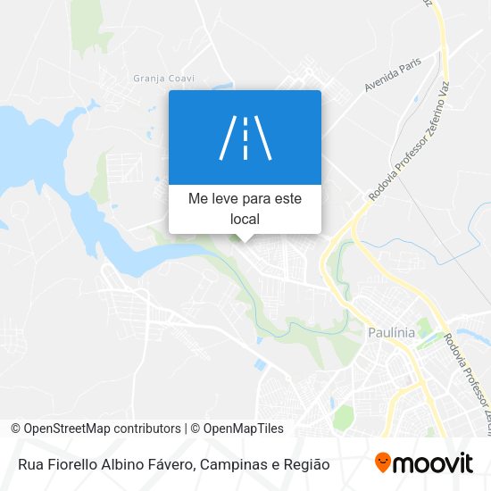 Rua Fiorello Albino Fávero mapa