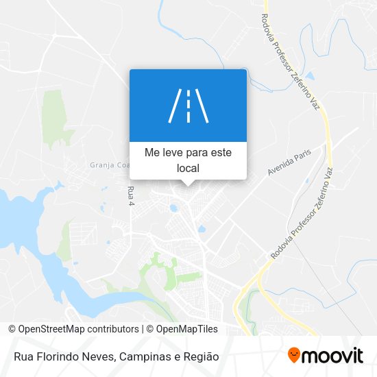 Rua Florindo Neves mapa