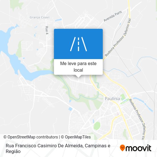 Rua Francisco Casimiro De Almeida mapa