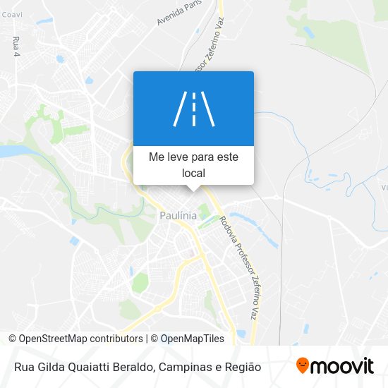 Rua Gilda Quaiatti Beraldo mapa