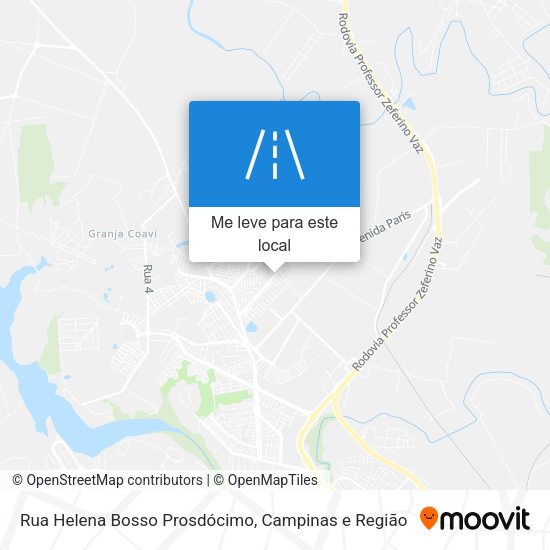 Rua Helena Bosso Prosdócimo mapa