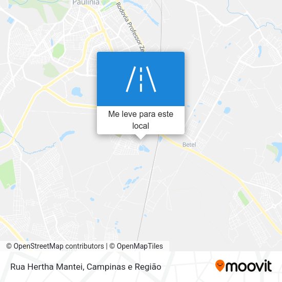 Rua Hertha Mantei mapa
