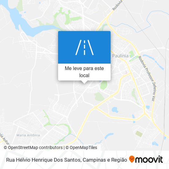 Rua Hélvio Henrique Dos Santos mapa