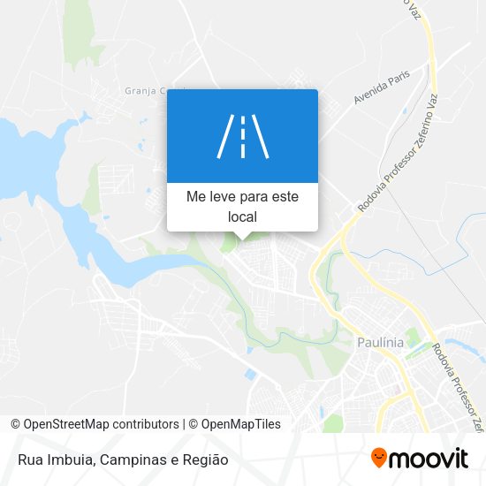 Rua Imbuia mapa