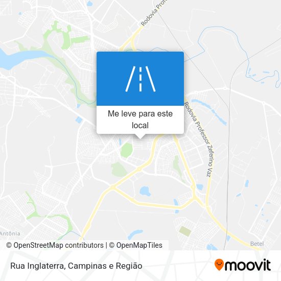 Rua Inglaterra mapa
