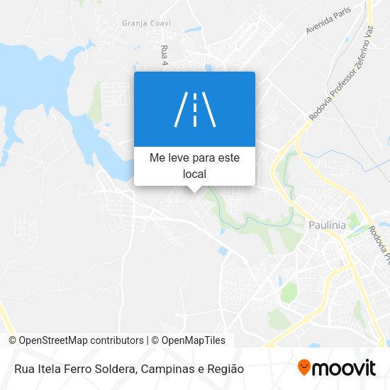 Rua Itela Ferro Soldera mapa