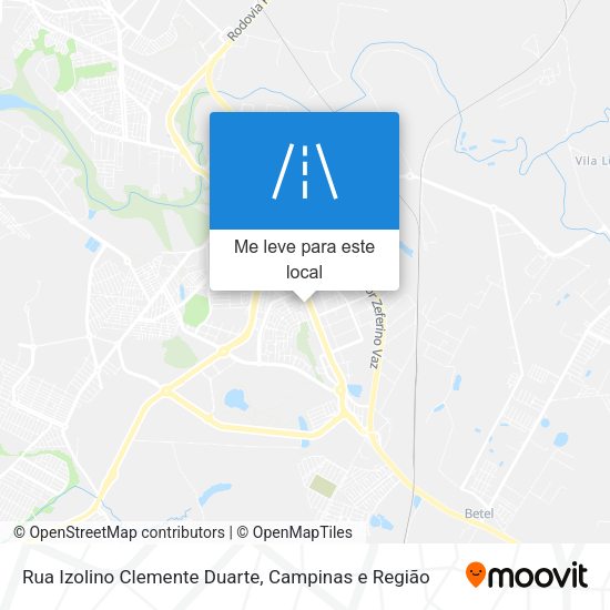 Rua Izolino Clemente Duarte mapa