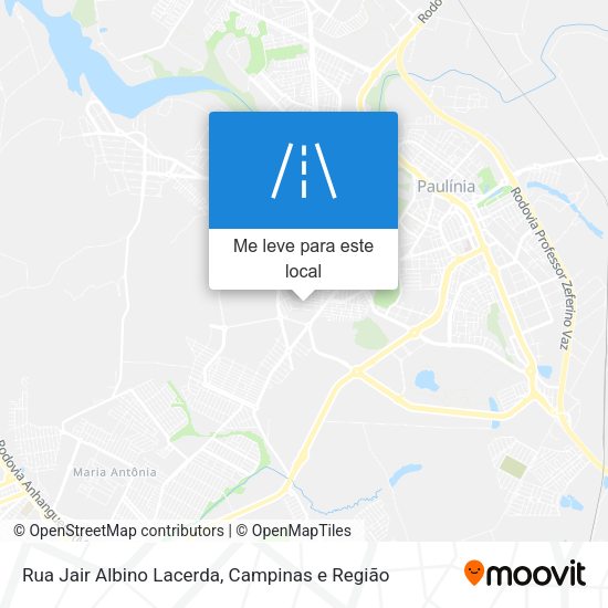 Rua Jair Albino Lacerda mapa