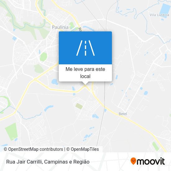 Rua Jair Carrilli mapa