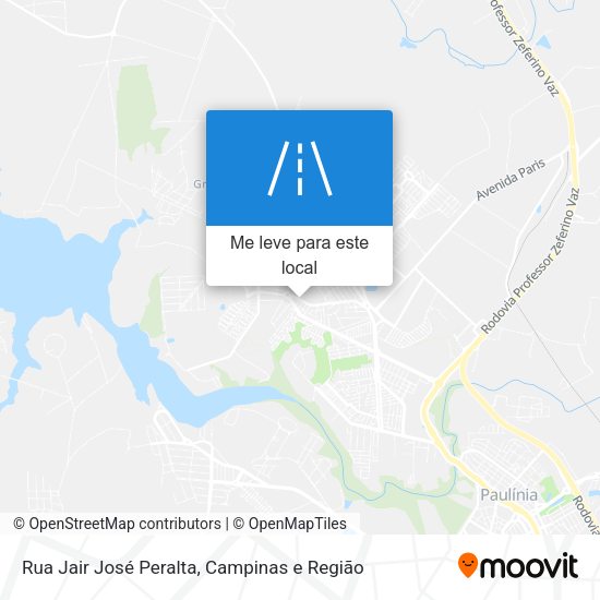 Rua Jair José Peralta mapa