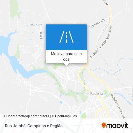 Rua Jatobá mapa