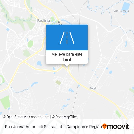 Rua Joana Antoniolli Scarassatti mapa