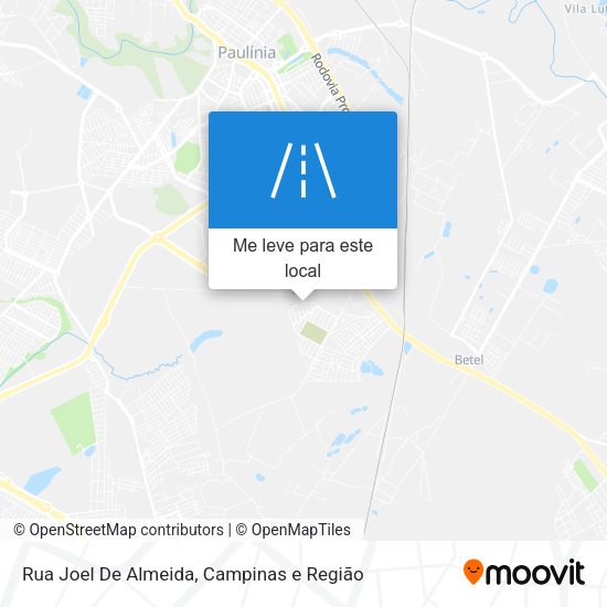 Rua Joel De Almeida mapa