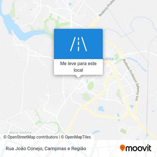 Rua João Conejo mapa
