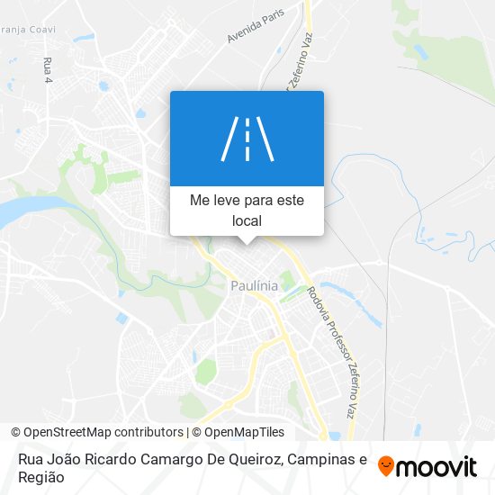 Rua João Ricardo Camargo De Queiroz mapa