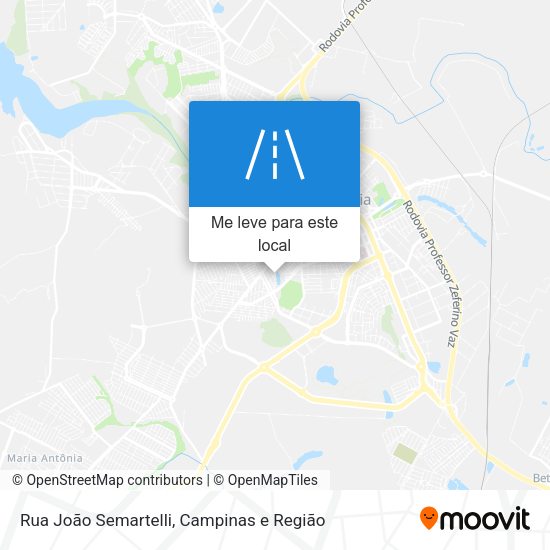 Rua João Semartelli mapa